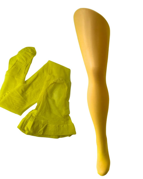 TIGHTS - Color Pop Tights Bundle – 3 Pairs, One Iconic Shade