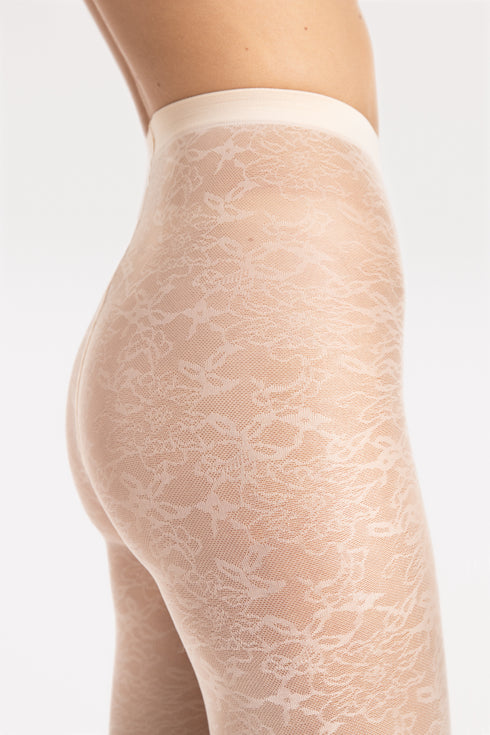 Ariel Floral Patterned Tights-Shop Leg Appeal