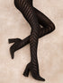 Black Chance Opaque Tights-Shop Leg Appeal