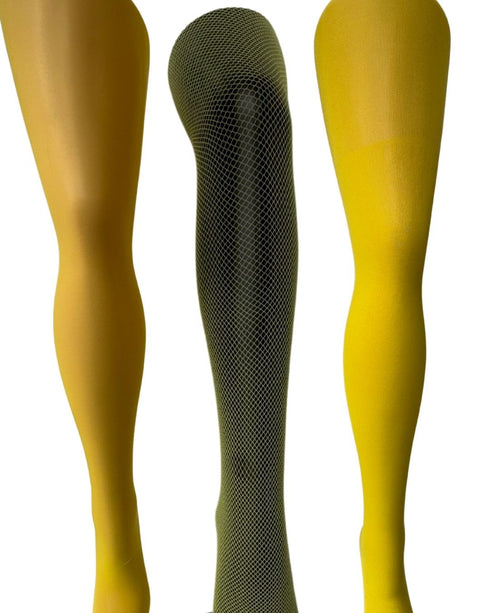 TIGHTS - Color Pop Tights Bundle – 3 Pairs, One Iconic Shade