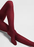 Maroon tights on a white background