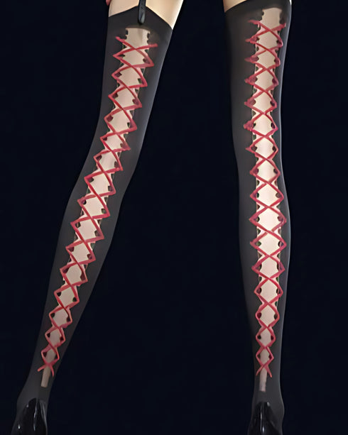 Valentin Sheer Thigh-High Stockings