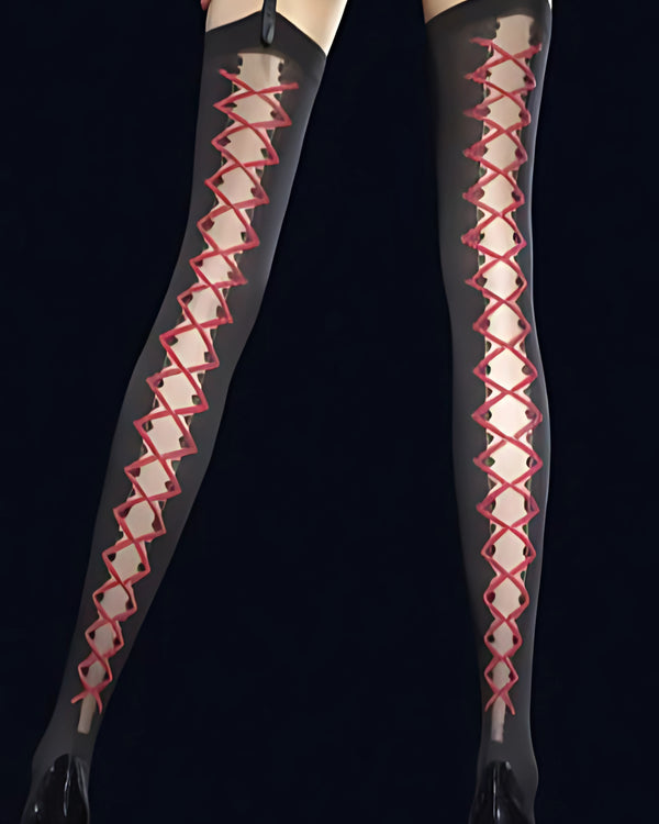 Valentin Sheer Thigh-High Stockings