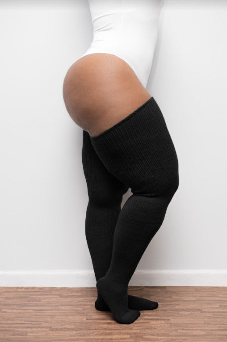 SOCKS+ - Juicy Plus-Size Thigh Socks