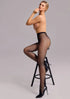 Charly E03 Patterned Fishnet Tights
