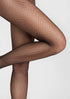 Charly E03 Patterned Fishnet Tights