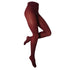 Bordeaux ribbed wool tights shown on their own, Gibli Ribbed Wool Tights.