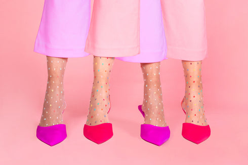 Gigi Confetti Sheer Socks