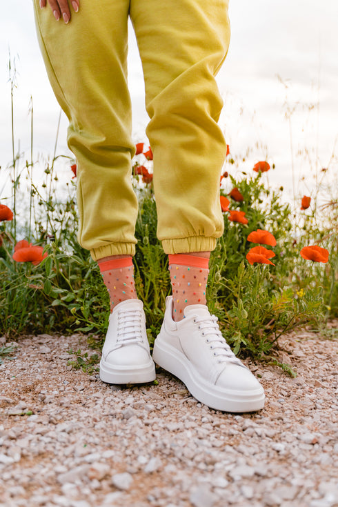 Gigi Confetti Sheer Socks