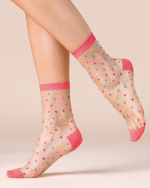 Gigi Confetti Sheer Socks