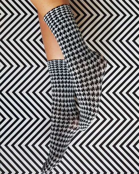 Pepi Houndstooth Pattern Socks