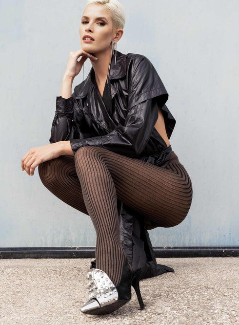 TIGHTS - Praga Wool Colored Patterned Tights