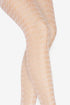 white patterned tights on a white background