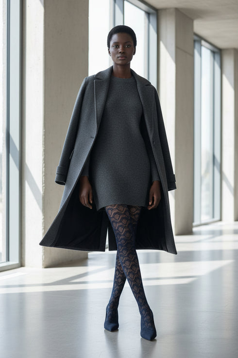 London Fog Pattern Tights