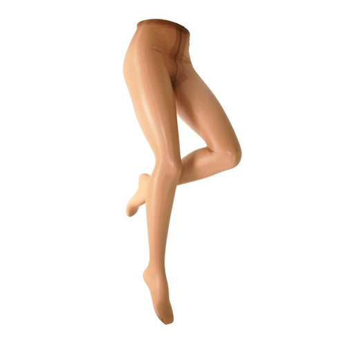 sheer skin-toned nylon tights