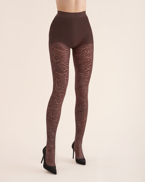 Cameo Patterned Tights-Shop Leg Appeal