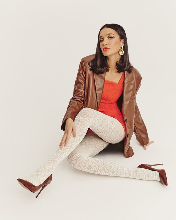 Cameo Patterned Tights-Shop Leg Appeal