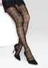 Charly D18 Patterned Fishnet Tights