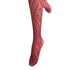 Red patterned tights on a white background