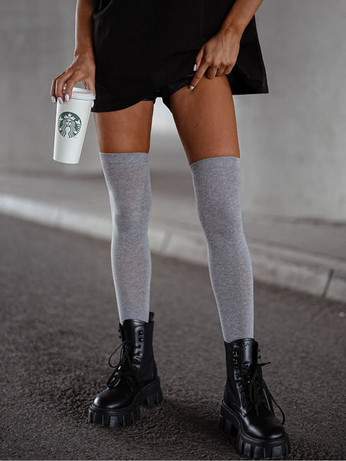 Cotton Over The Knee Socks-Shop Leg Appeal
