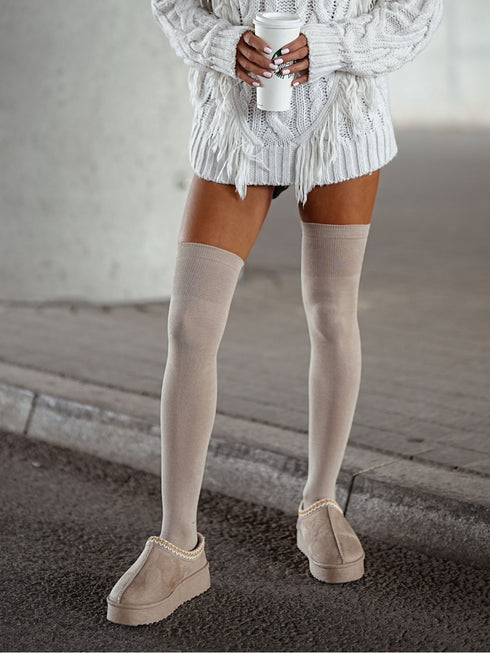 Cotton Over The Knee Socks-Shop Leg Appeal