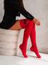 Cotton Over-The-Knee Socks with Bow Detail