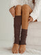 Ribbed Cotton Leg Warmers