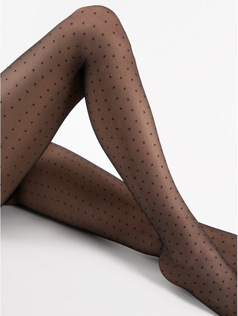 Dezire Sheer Polka Dot Tights