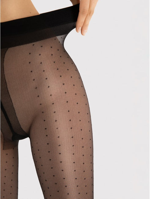 Dezire Sheer Polka Dot Tights