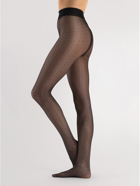 Dezire Sheer Polka Dot Tights