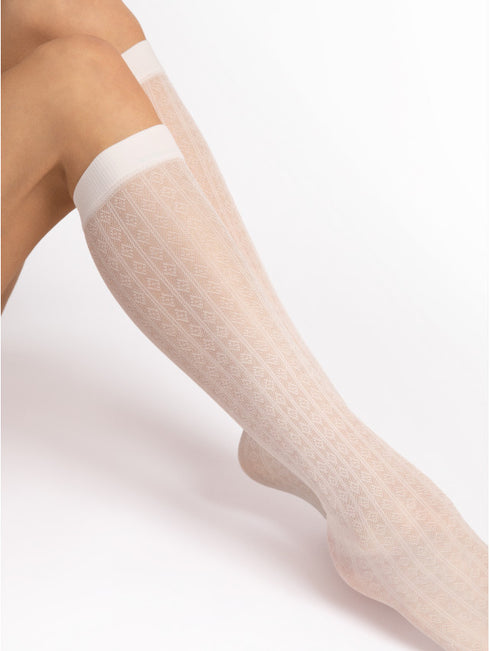 Diamond Crush Knee-High Socks