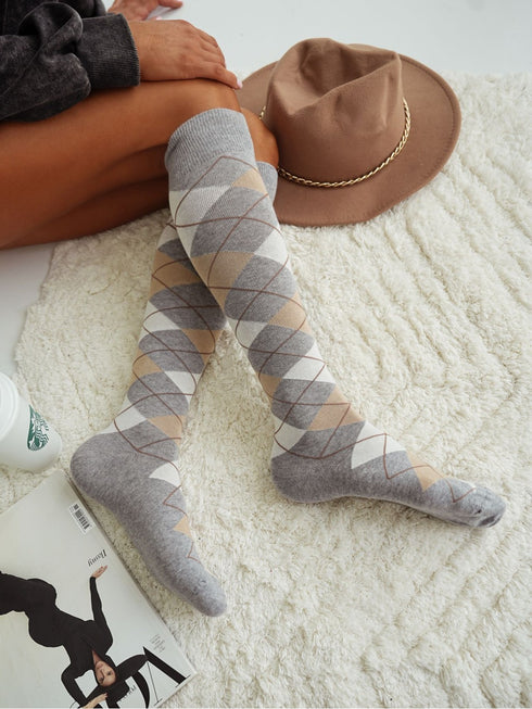 Patterned Knee-High Socks-Shop Leg Appeal
