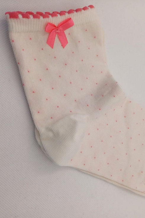 Dotti cotton ankle socks with a little bow