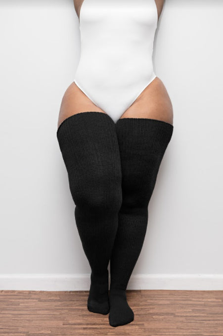 SOCKS+ - Juicy Plus-Size Thigh Socks