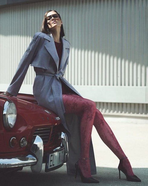 Carmela Floral Lace Tights