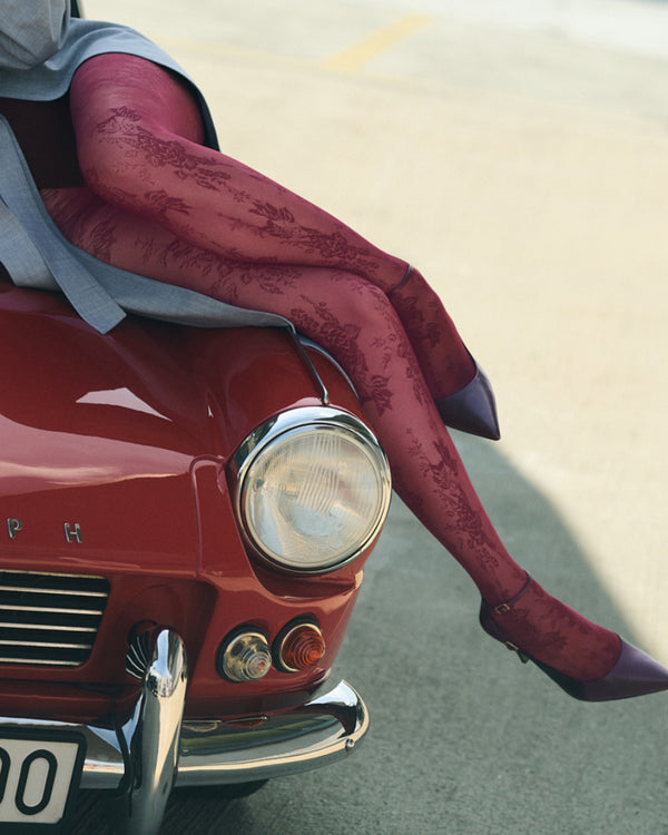 Carmela Floral Lace Tights