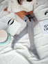 Cotton Open-Knit Over-The-Knee Socks Satin Ribbon Accent-Shop Leg Appeal