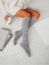 Stripped Patterned Knee Socks