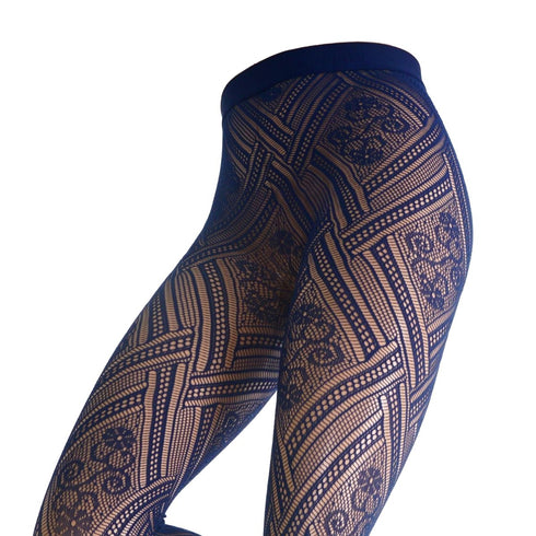 Patterned tights on a white background
