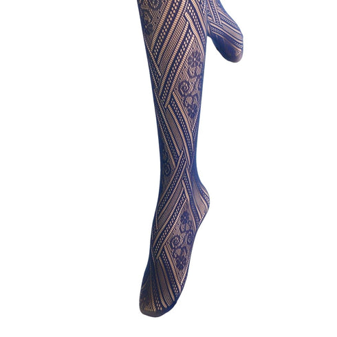 Patterned tights on a white background