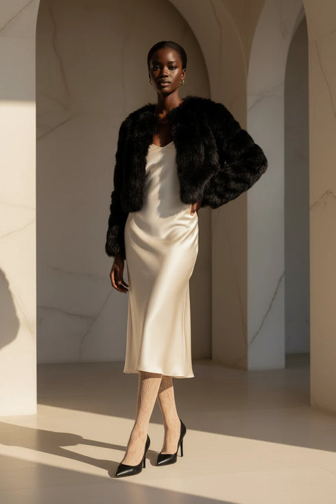 Perl Open-Weave Patterned Tights