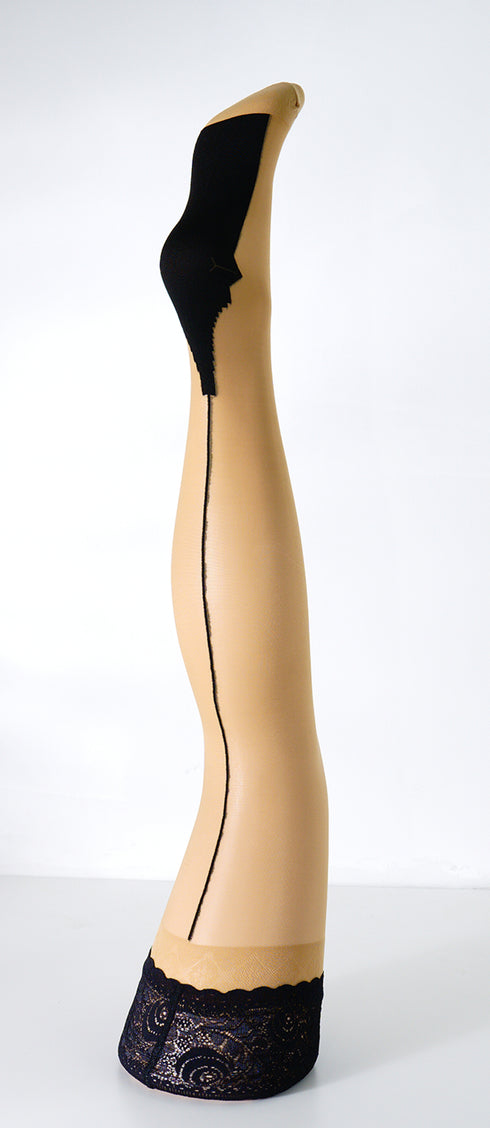 STAY-UP THIGH-HIGHS - Pennac Back-Seam Thigh-High Stay-Up Stockings