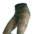 Sheer floral tights on model in candlelit room