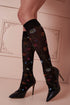 Platino Floral Patterned Knee-High Socks