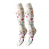Platino Floral Patterned Knee-High Socks