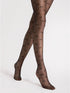 Ribbon Sheer Bow Pattern Tights