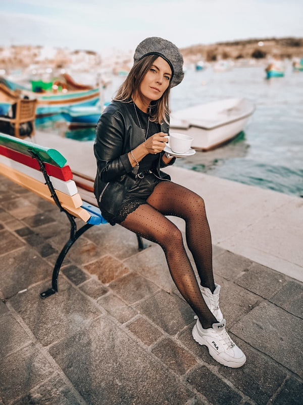 Selena Sheer Patterned Tights