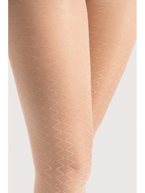 Step Up Sheer Nude Pattern Tights