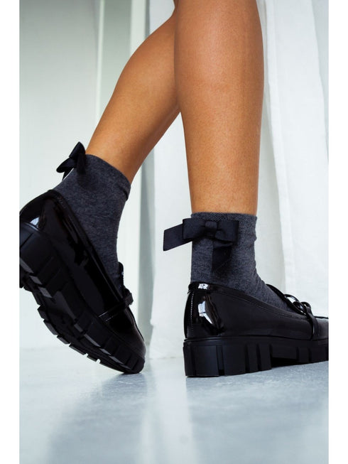 Bonnie Cotton Ankle Socks With A Bow