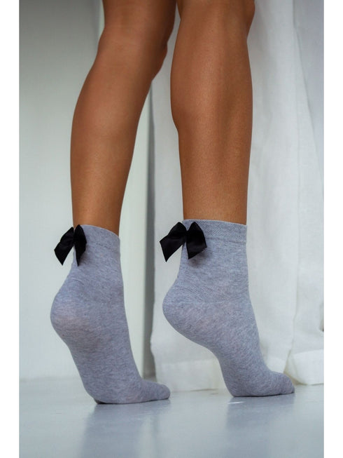 Bonnie Cotton Ankle Socks With A Bow